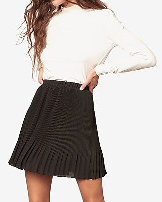 BB Dakota High Waisted Pleated Skirt | Express
