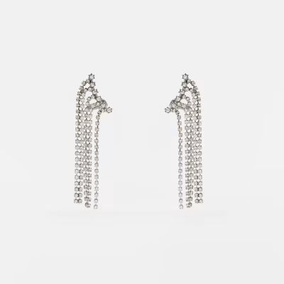 Silver drape ear cuff earrings | River Island (UK & IE)