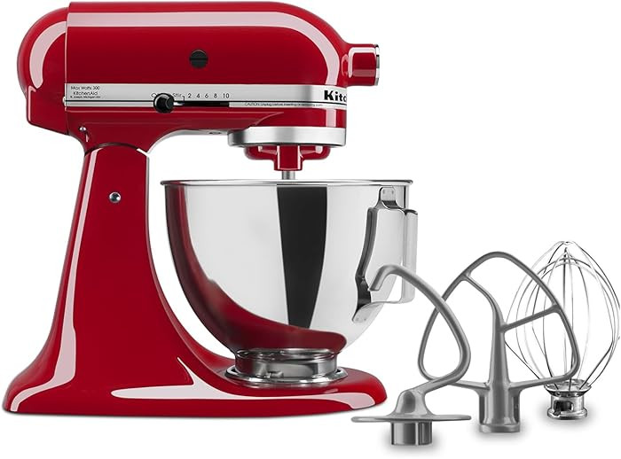 Kitchen Aid Tilt-Head Stand Mixer 4.5 Quart KSM85PBER, Empire Red | Amazon (US)