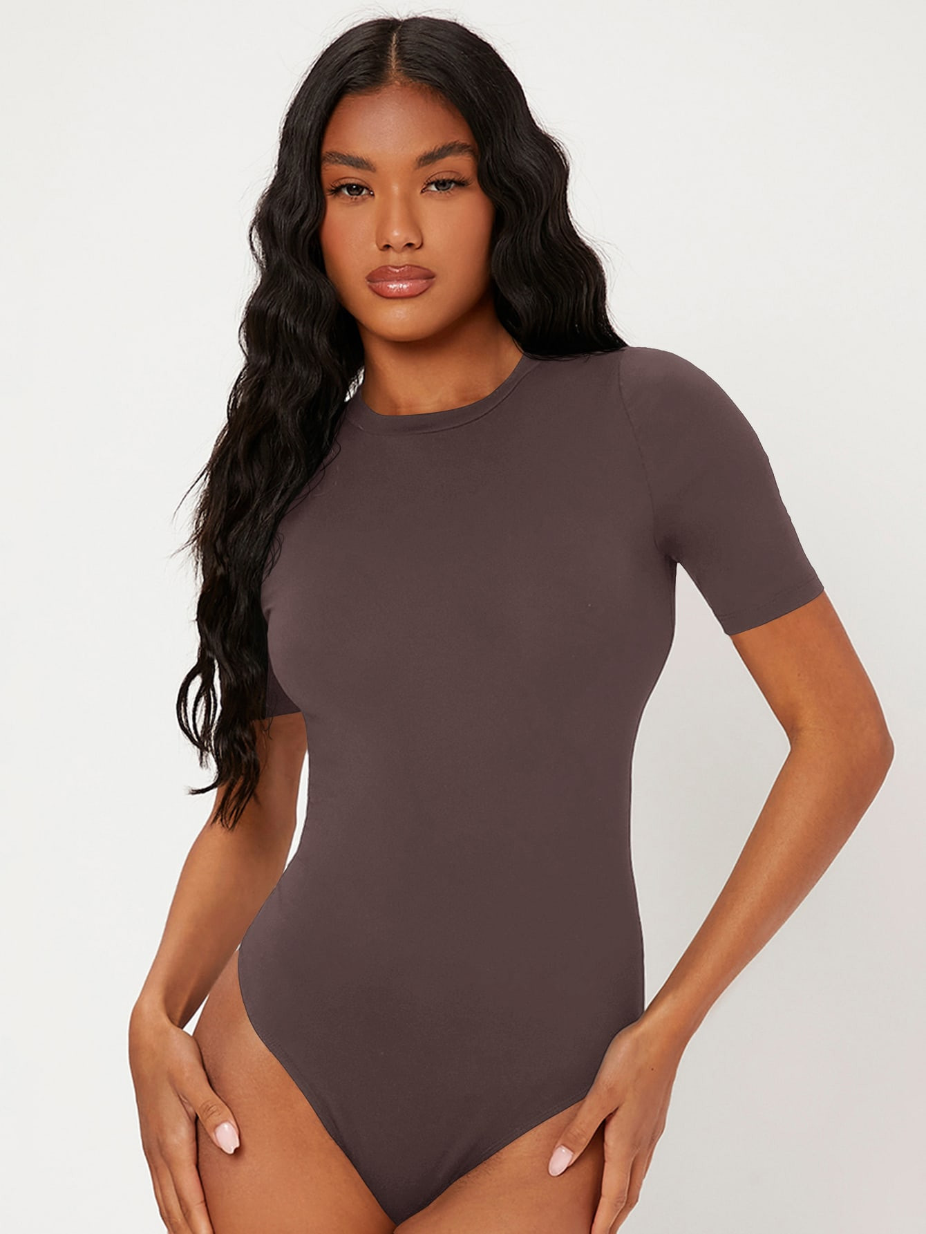 10SHEIN BAE Square Neck Slim Fit Bodysuit100+ sold recentlyGBP£11.49-8% | SHEIN