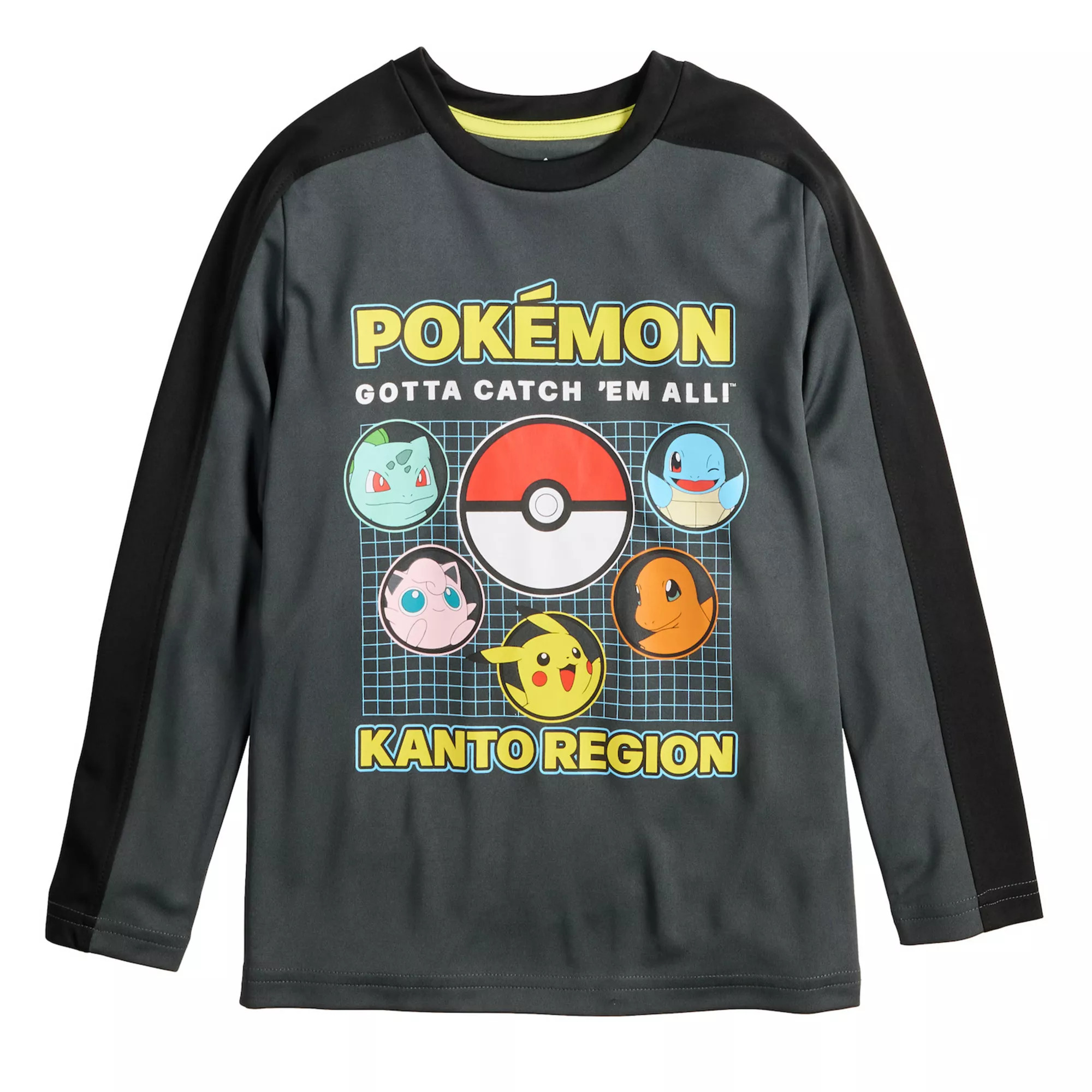 Boys 4-12 Jumping Beans® Pokemon Kanto Region Active Long Sleeve T-Shirt | Kohl's
