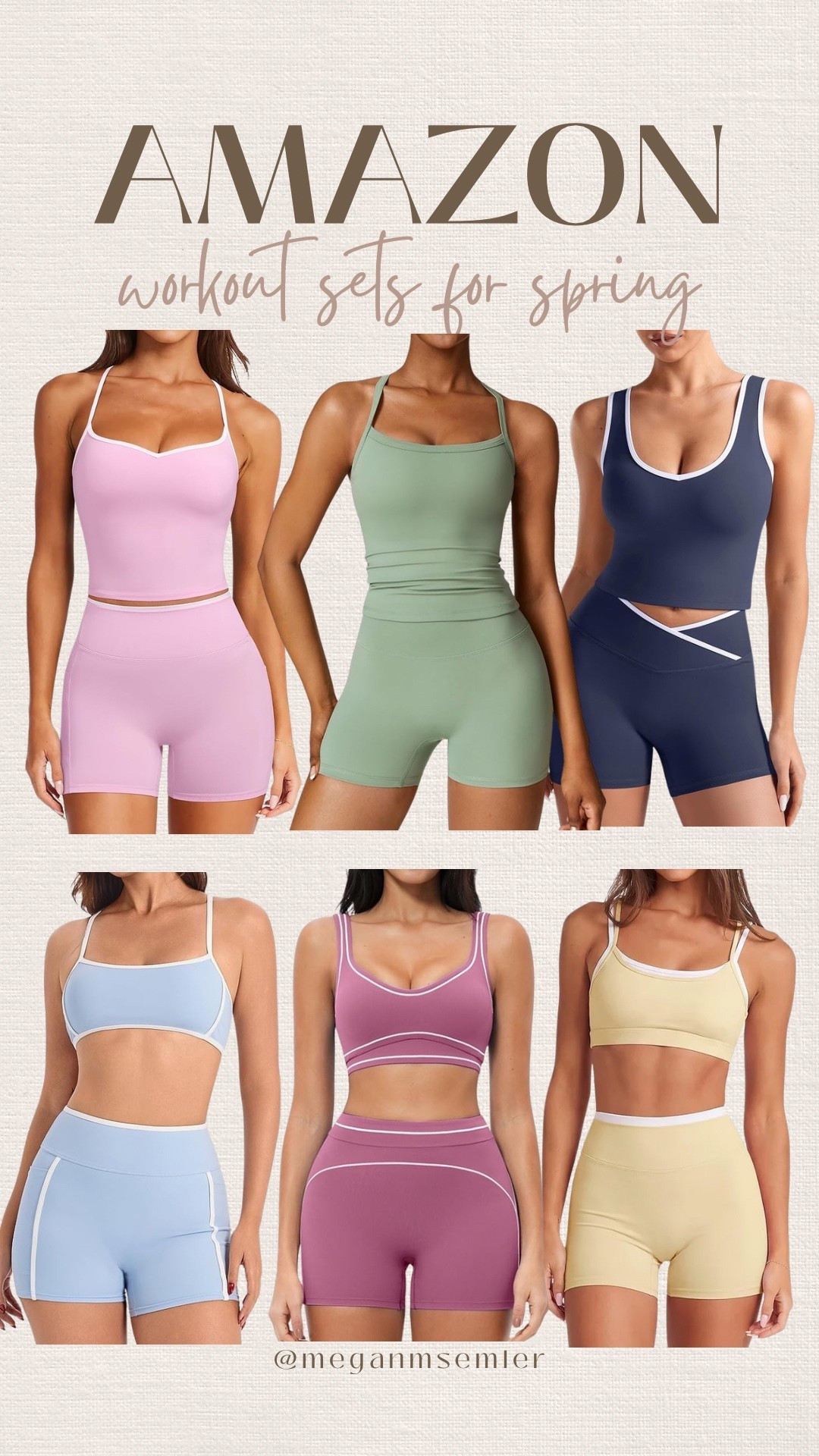 Amazon workout sets for spring 

#LTKActive #LTKgrwm #LTKootd