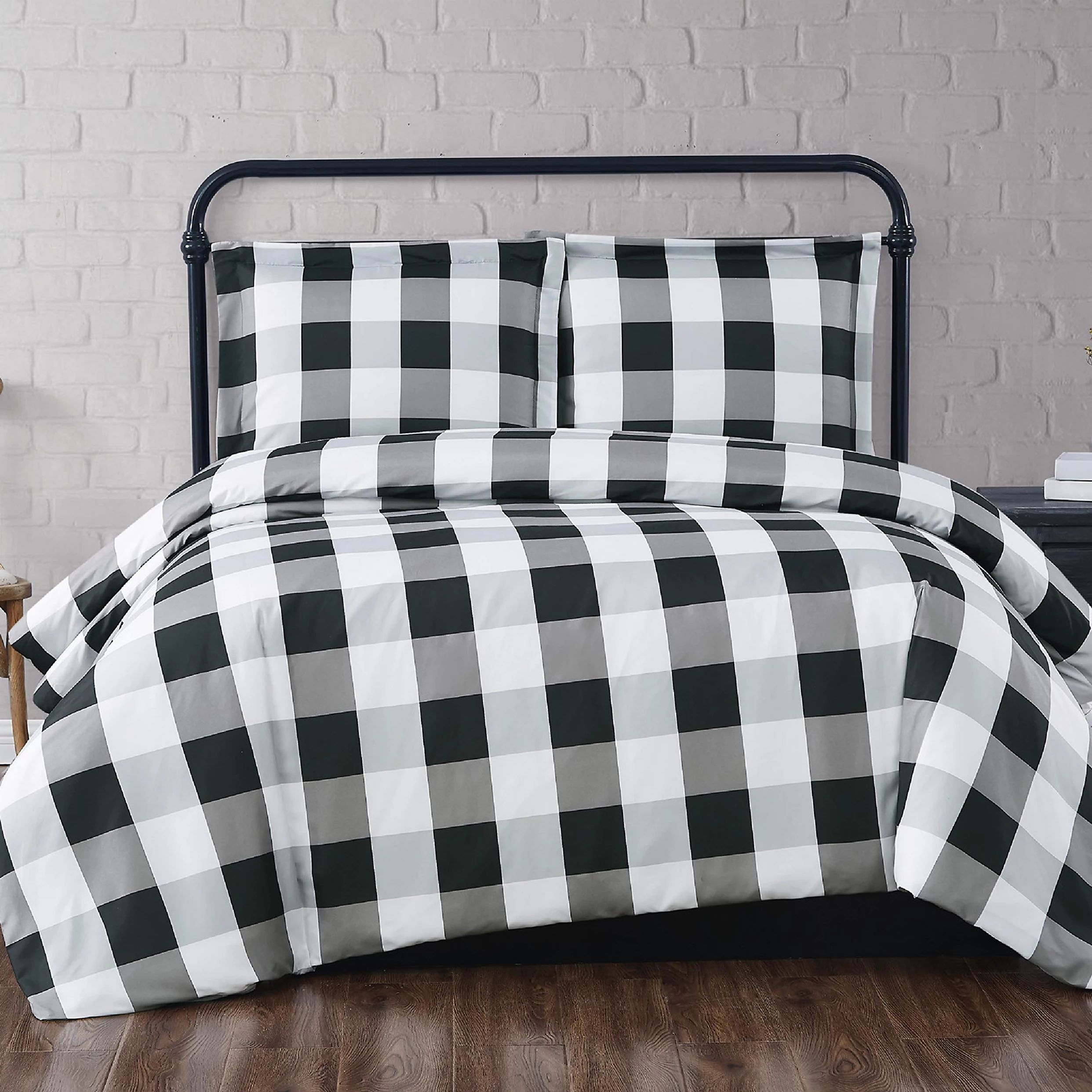 Truly Soft Everyday Buffalo Black Plaid Bedding Set | Kohl's