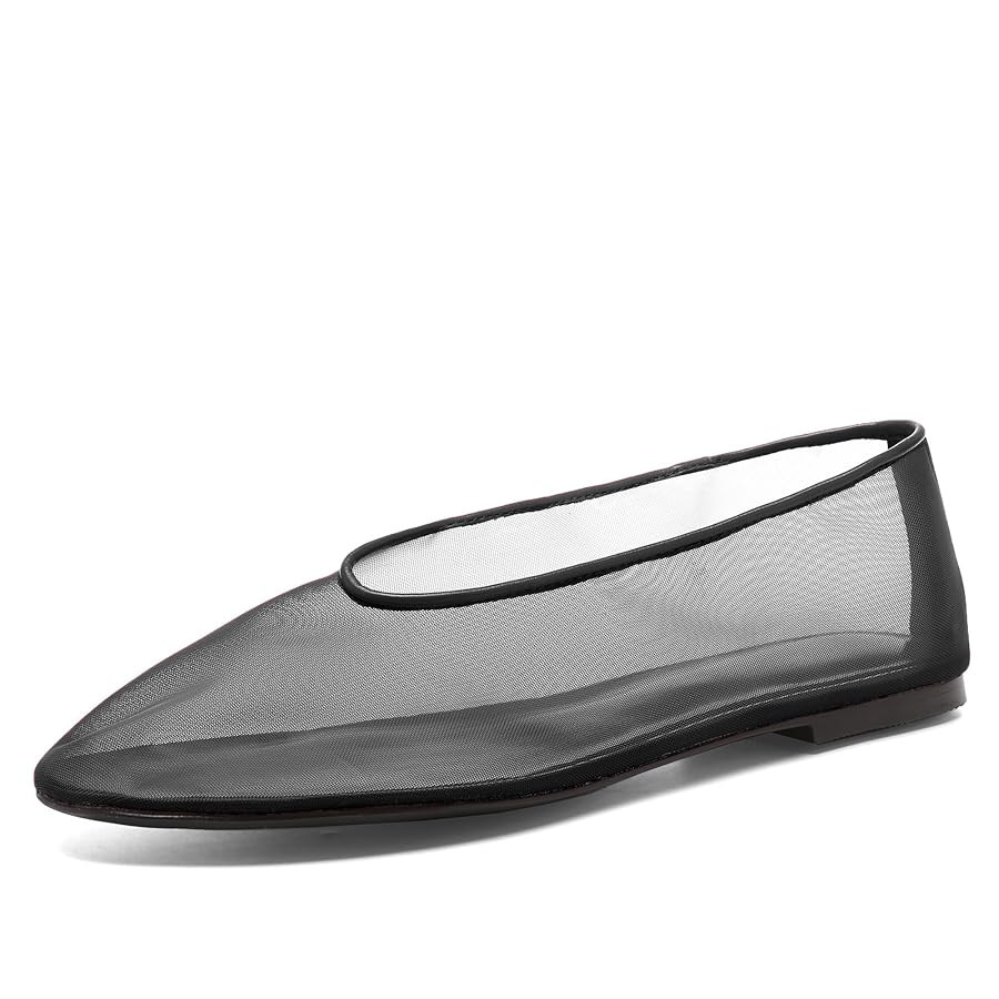 Women's Fine Mesh Ballet Flats,Round Toe Ballerina Shoes,Casual Slip On Mary Jane Flats,Comfortab... | Amazon (US)
