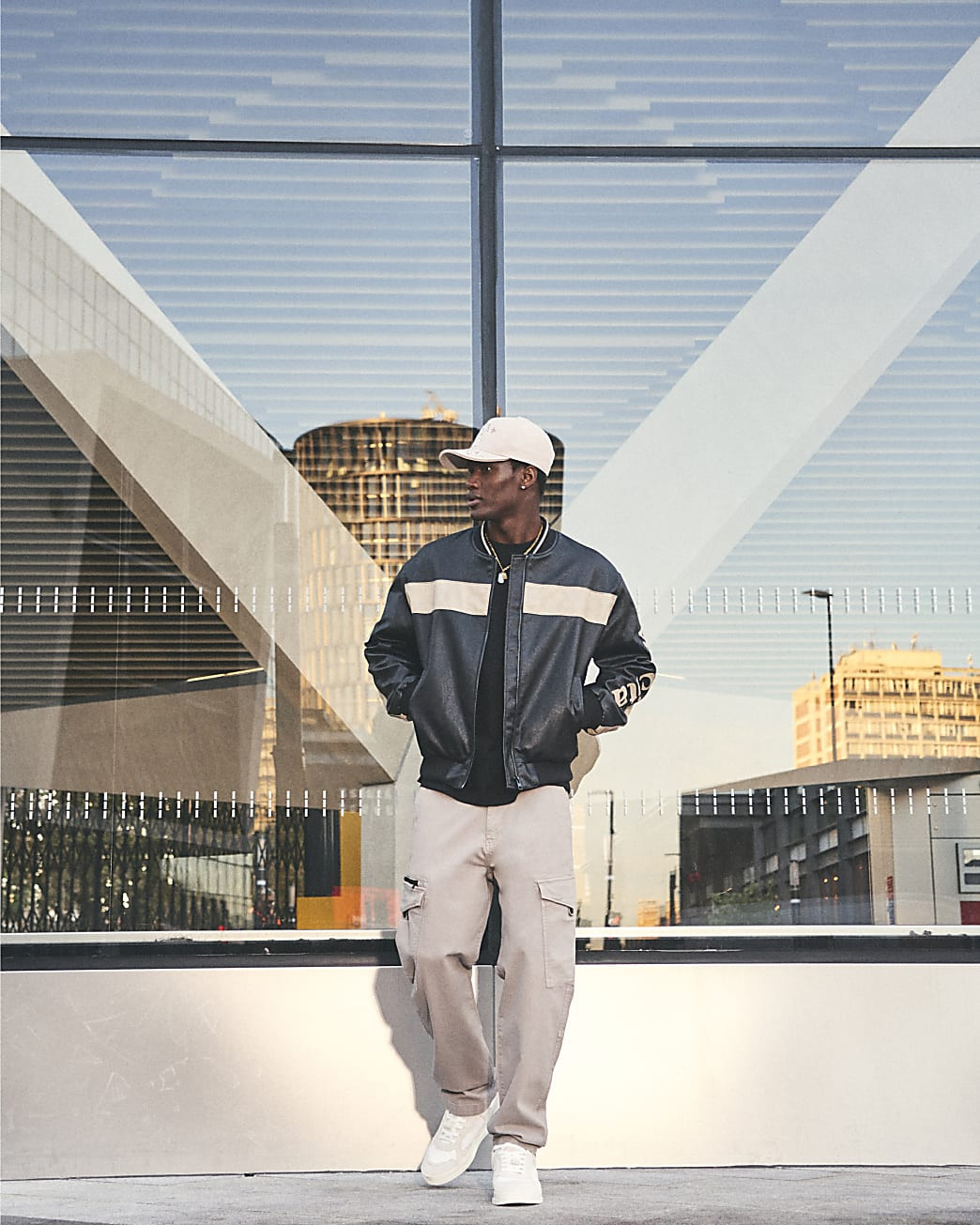 Grey Cargo Trousers | River Island UK & IE