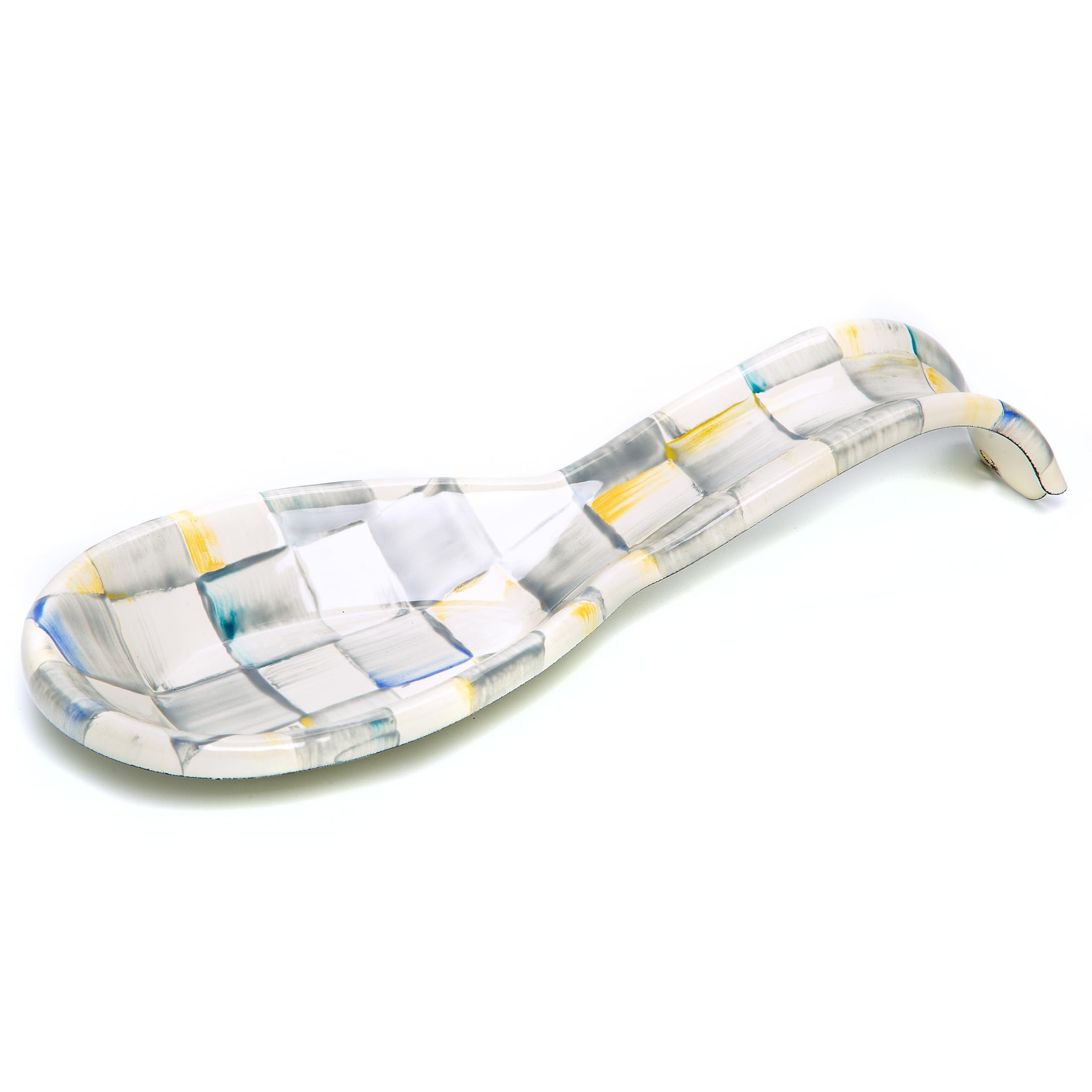 MACKENZIE-CHILDS Enamel Spoon Rest, Kitchen Spoon Holder and Utensil Rest for Stovetop, Grey-and-... | Amazon (US)