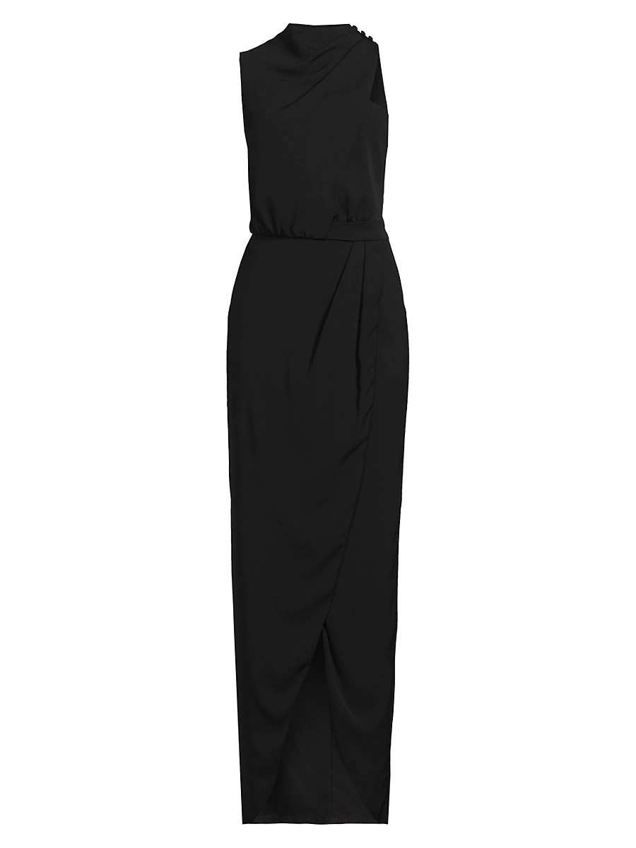 Women's Floella Cowl Draped Gown - Black - Size 0 | Saks Fifth Avenue