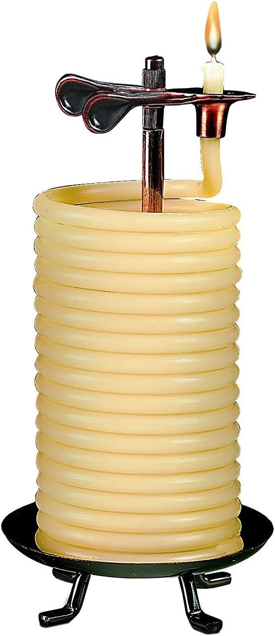 Candle by the Hour 80-Hour Vertical Candle, Eco-friendly Natural Beeswax with Cotton Wick | Amazon (US)