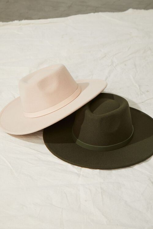 Felt Faux Leather-Trim Fedora | Forever 21 | Forever 21 (US)