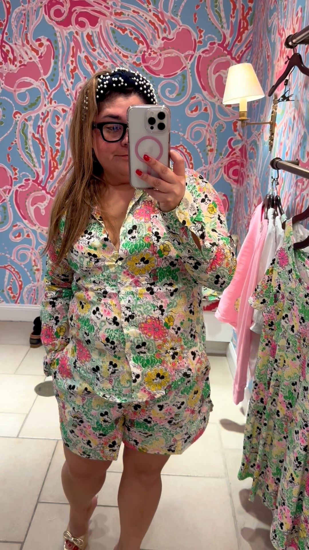 Lilly Pulitzer Disney Throwback Linen Shirt and shorts. Tried on medium in the shirt and xl shorts to leave room for booty #disneystyle #lillypulitzer

#LTKMidsize #LTKTravel #LTKOver40