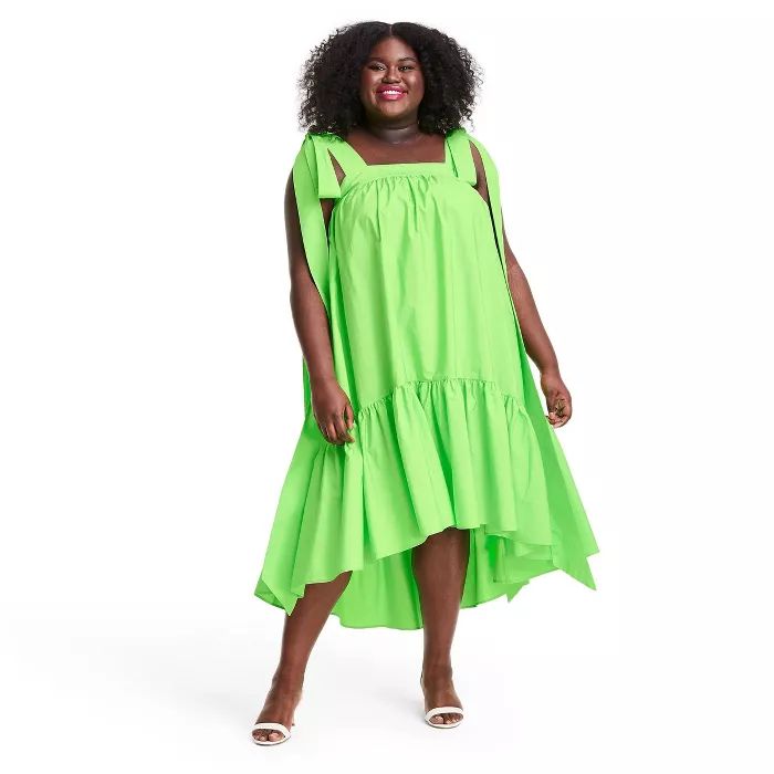 Tie Strap High-Low Babydoll Dress - Christopher John Rogers for Target Green | Target