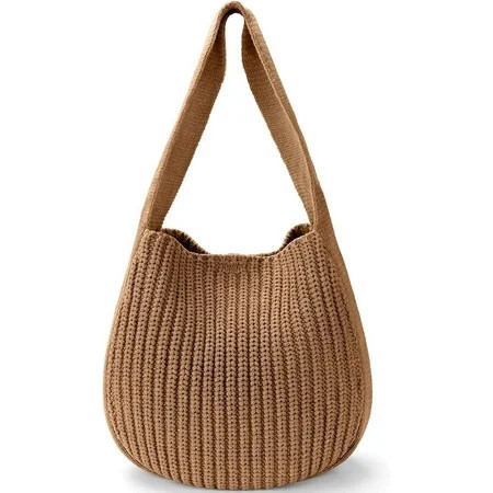 BTEPSGA Women's Crochet Tote Bags Large Crochet Bag Tote bag Aesthetic Knit Bag Shoulder Handbags | Walmart (US)