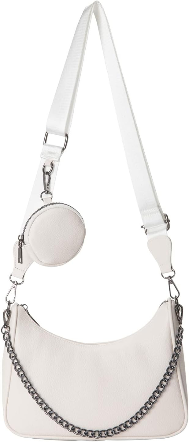 Small Crossbody Hobo Handbags for Women, Multipurpose Soft Shoulder Bag Lightweight Retro Tote Ba... | Amazon (US)