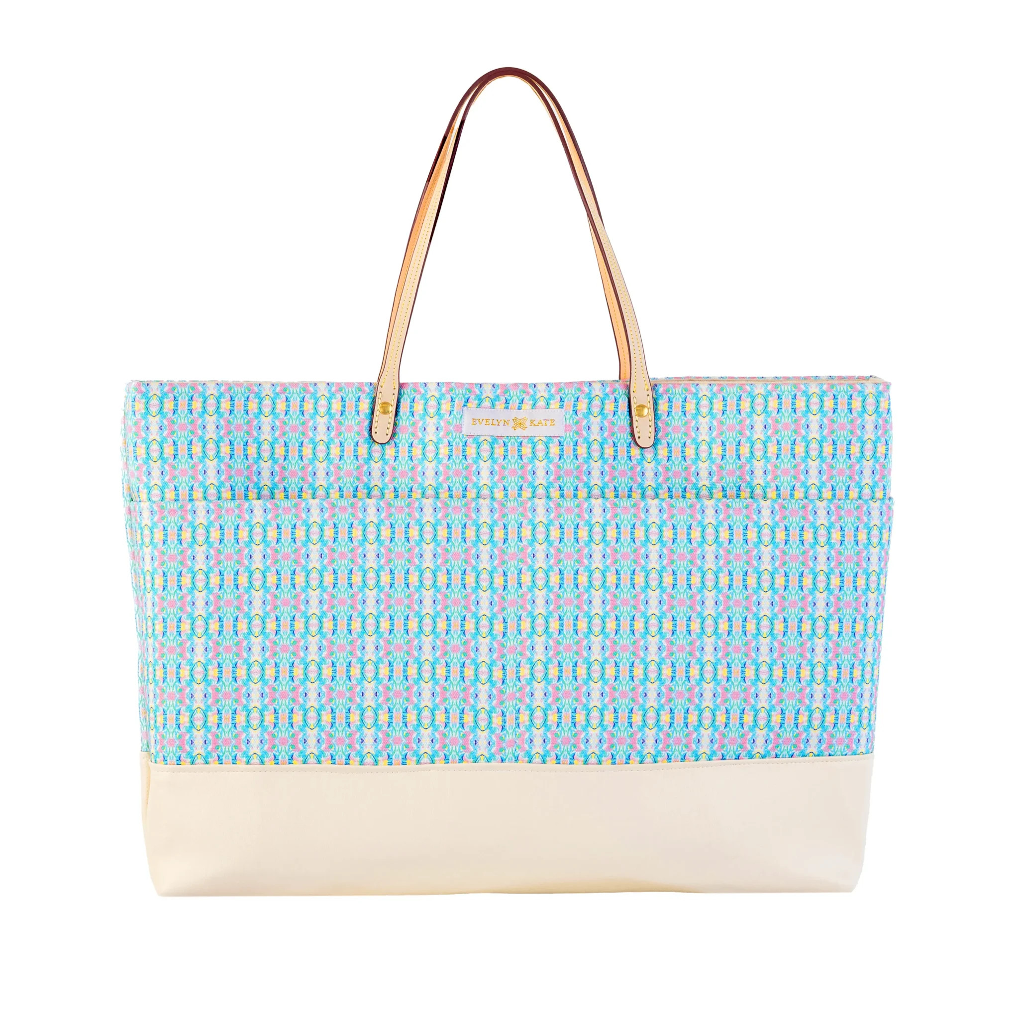 Abaco Original Tote with Leather Base | EVELYN & KATE (US)