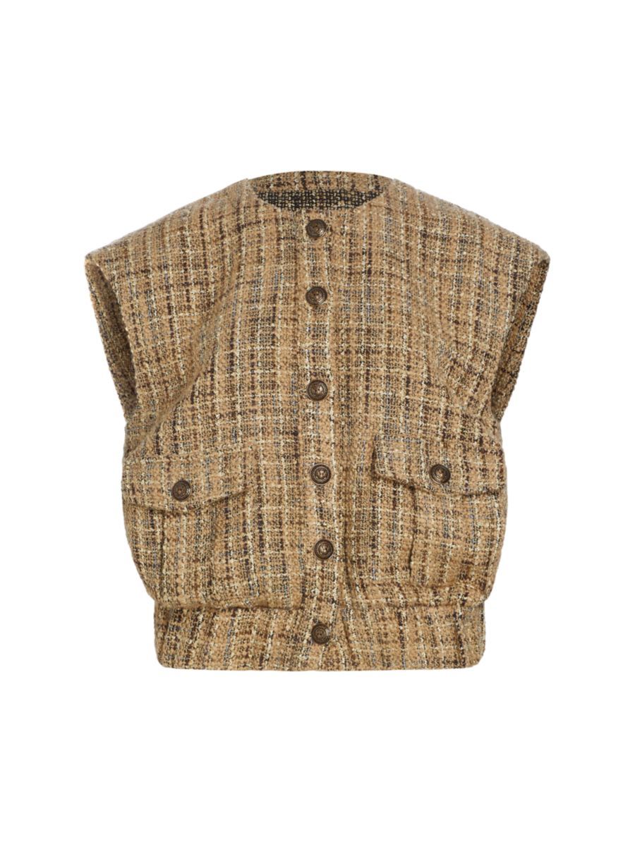 Uma Wool-Blend Bouclé Vest | Saks Fifth Avenue