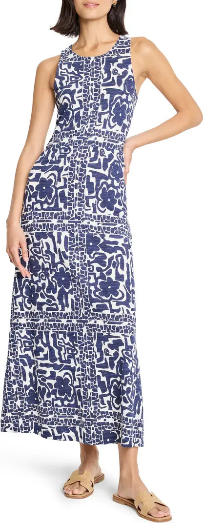 NZT by NIC+ZOE Floret Blues Sleeveless Maxi Dress | Nordstrom | Nordstrom
