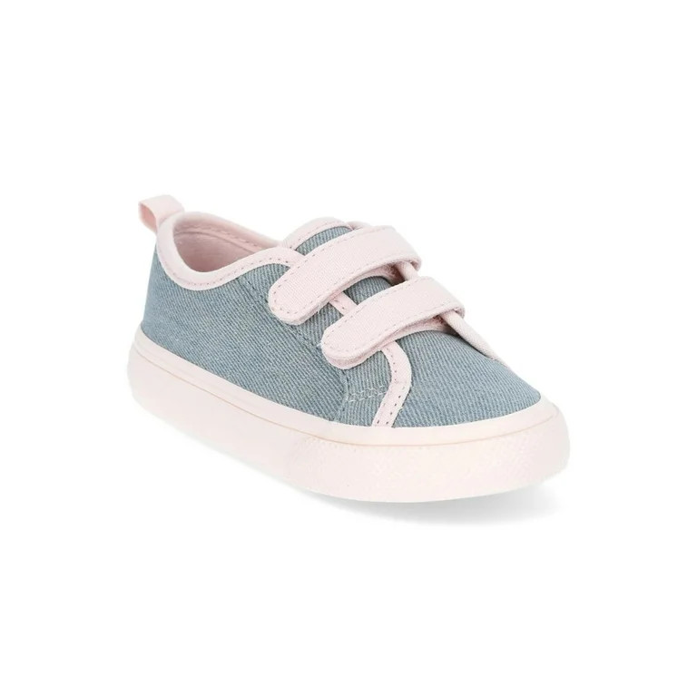 Wonder Nation Toddler Girls Canvas Skate Sneakers | Walmart (US)