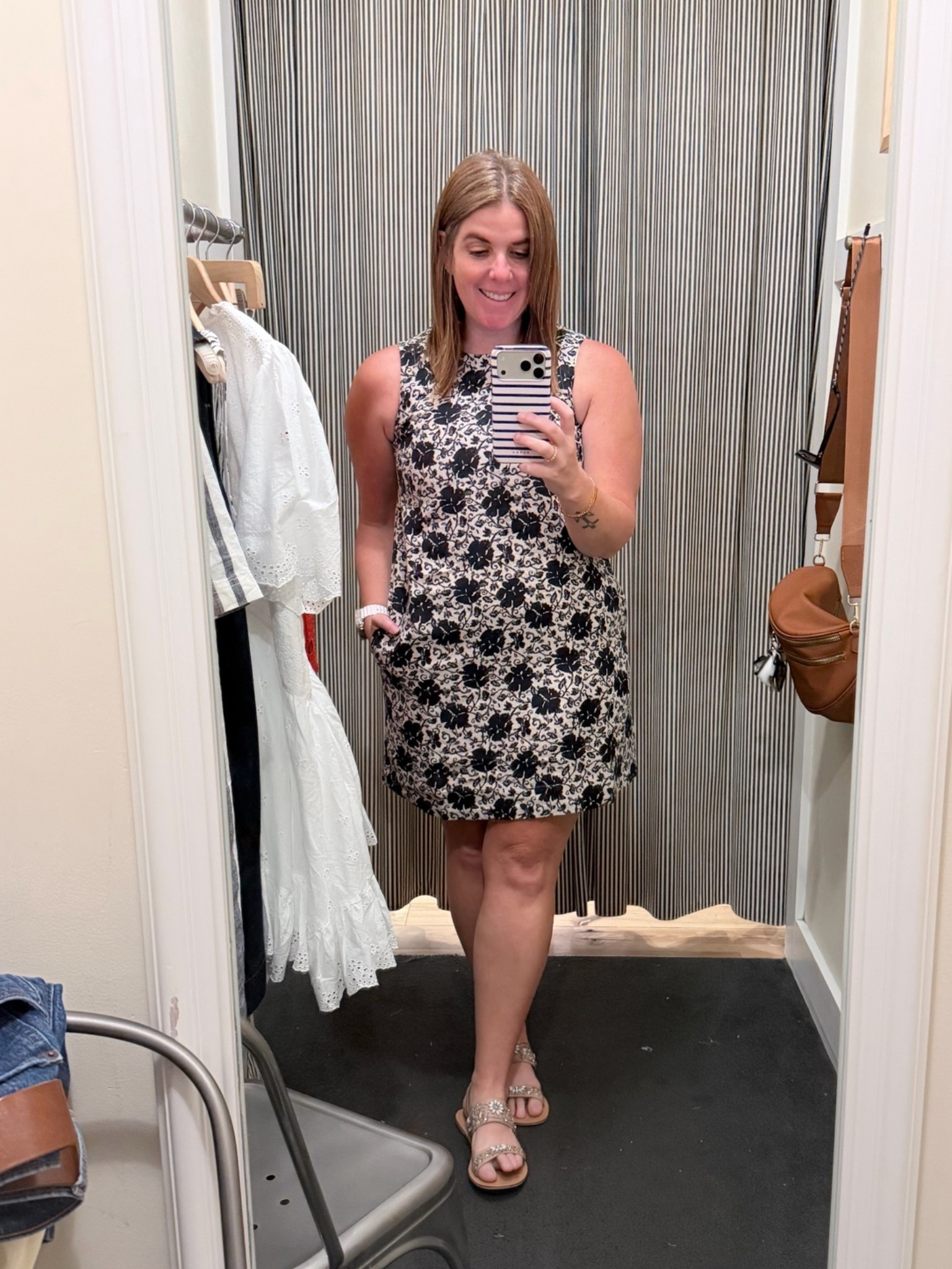A linen shift dress is a need for summer!! This dress can be styled for wok, or for a fun weekend brunch with friends! The dress runs TTS and is on sale for $99.99! You also get an additional 50% off the sale price with code EXTRAEXTRA!

#LTKSaleAlert #LTKSeasonal #LTKMidsize