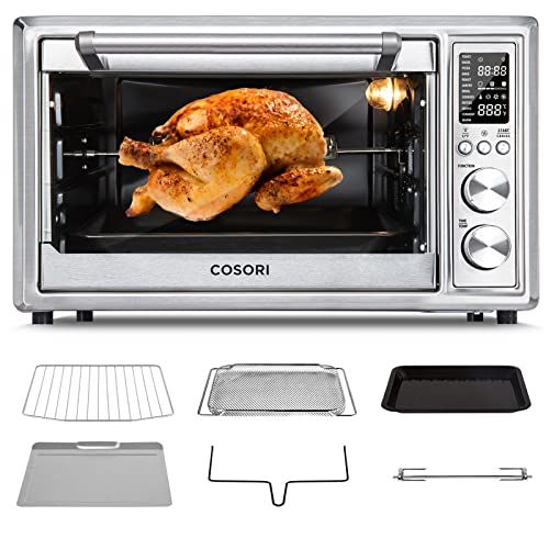 COSORI Air Fryer Toaster Oven, 12-in-1 Convection Oven Countertop with Rotisserie, Stainless Stee... | Amazon (US)