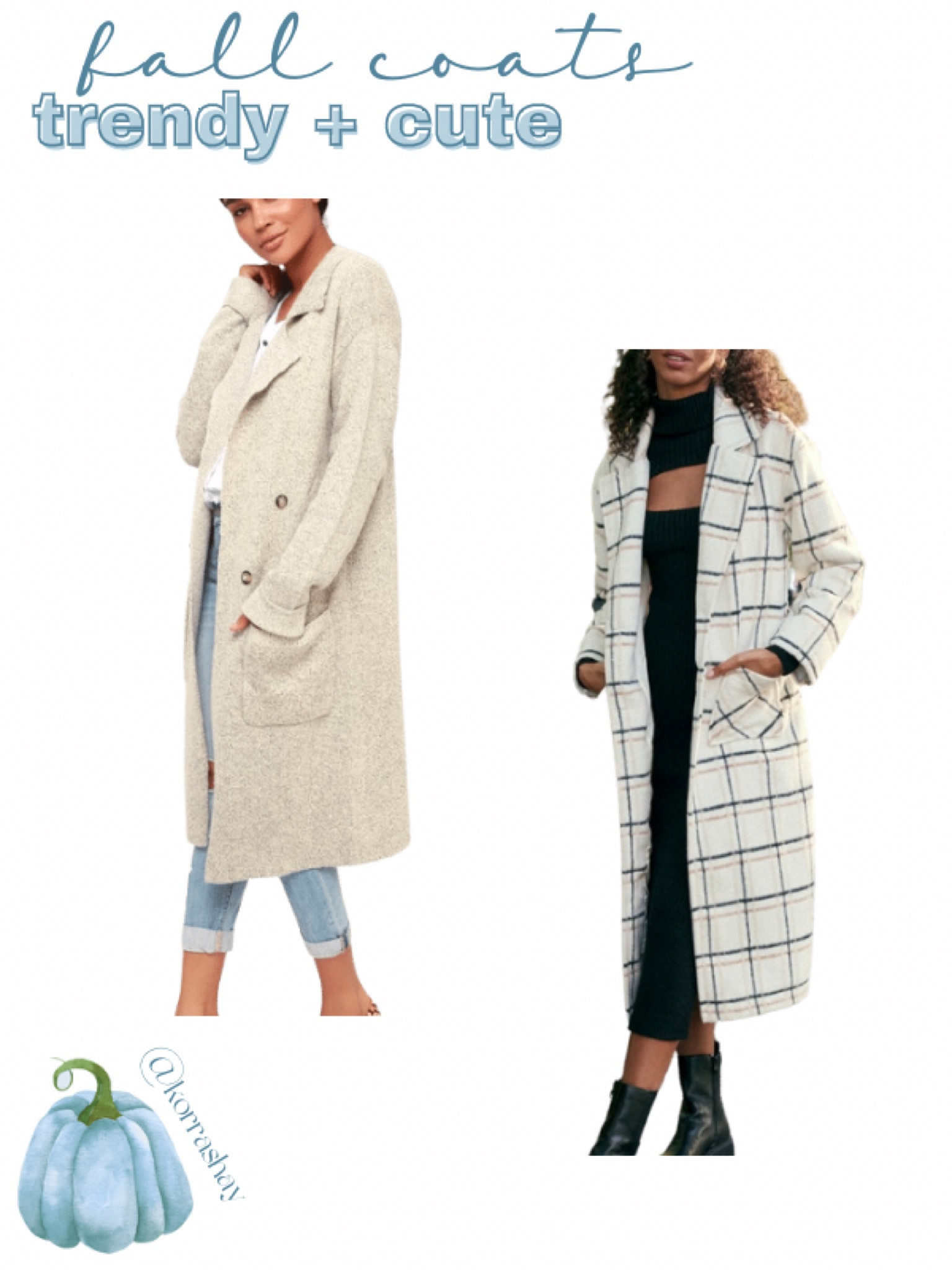 Warm Front Ivory Plaid Coat