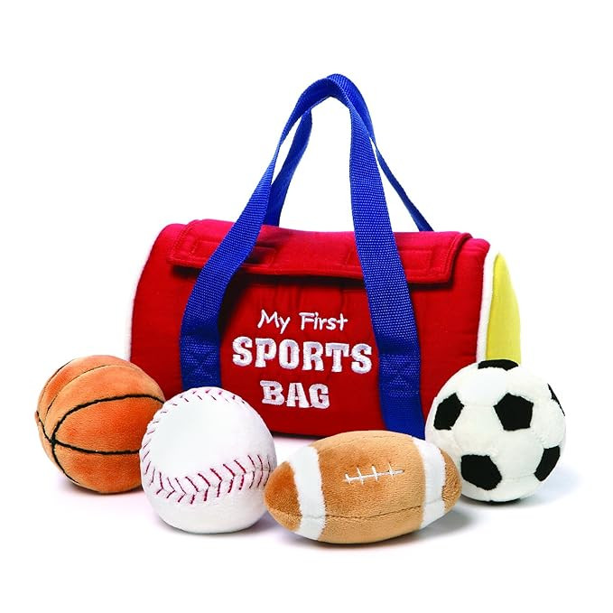 GUND Baby My First Sports Bag Stuffed Plush Playset, 5 Piece, 8" | Amazon (US)