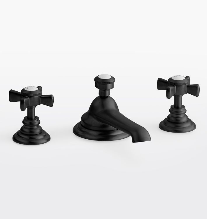 Rollins Cross Handle Widespread Bathroom Faucet | Rejuvenation