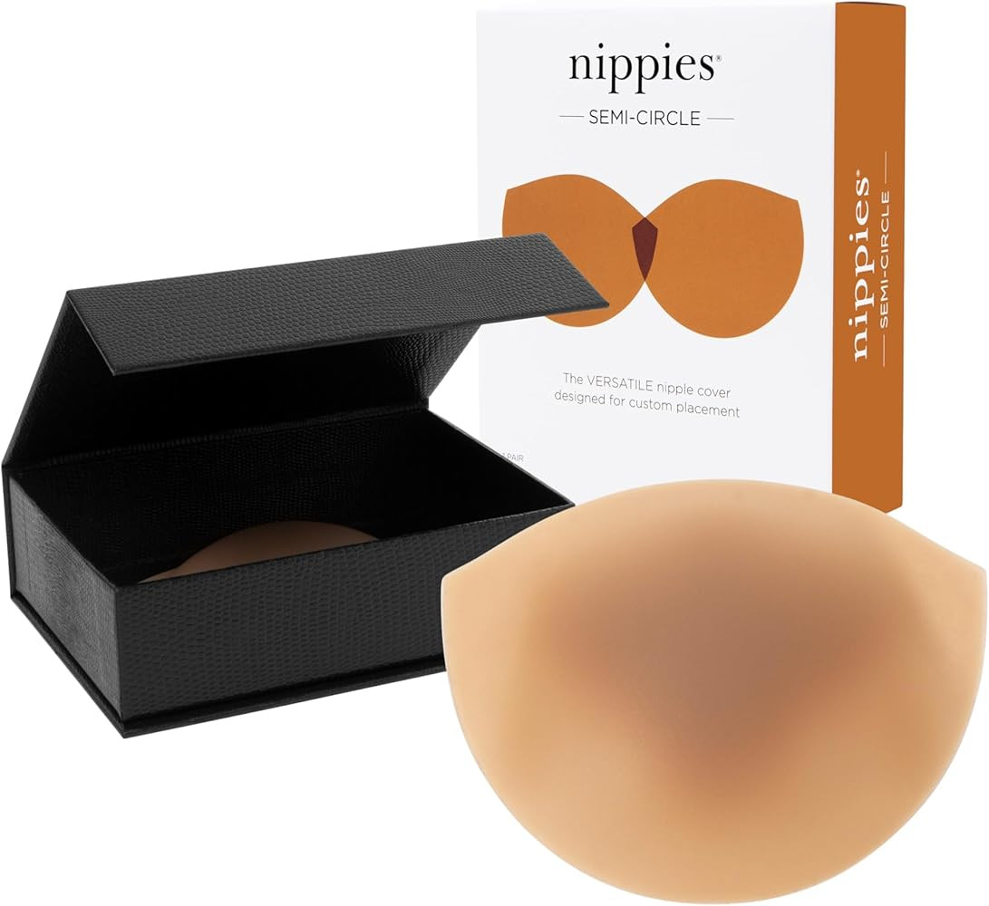 Nippies Reusable Nipple Covers for Women - Extra Thick, Teardrop & Semi-Circle Styles - No-Show Coverage for Backless Outfits | Amazon (US)