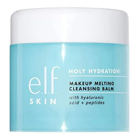 e.l.f. Holy Hydration! Makeup Melting Cleansing Balm Face Cleanser & Makeup Remover Infused with Hyaluronic Acid to Hydrate Skin 2 Oz | Walmart (US)