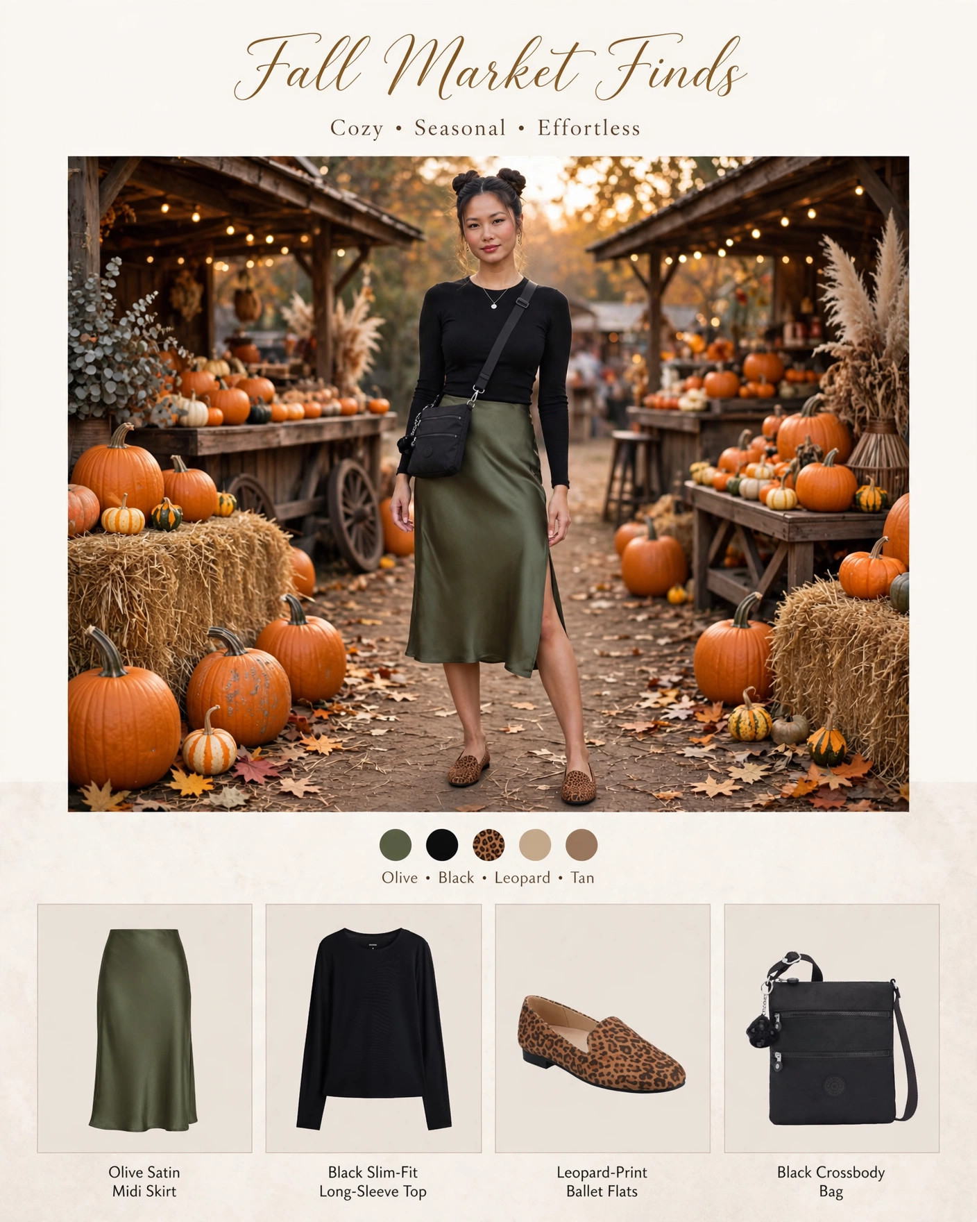 Olive Satin & Leopard Flats — Shop my look below! #StyledBySarah #FallFashion #LTKFinds
Affiliate links — I earn from qualifying purchases 

 