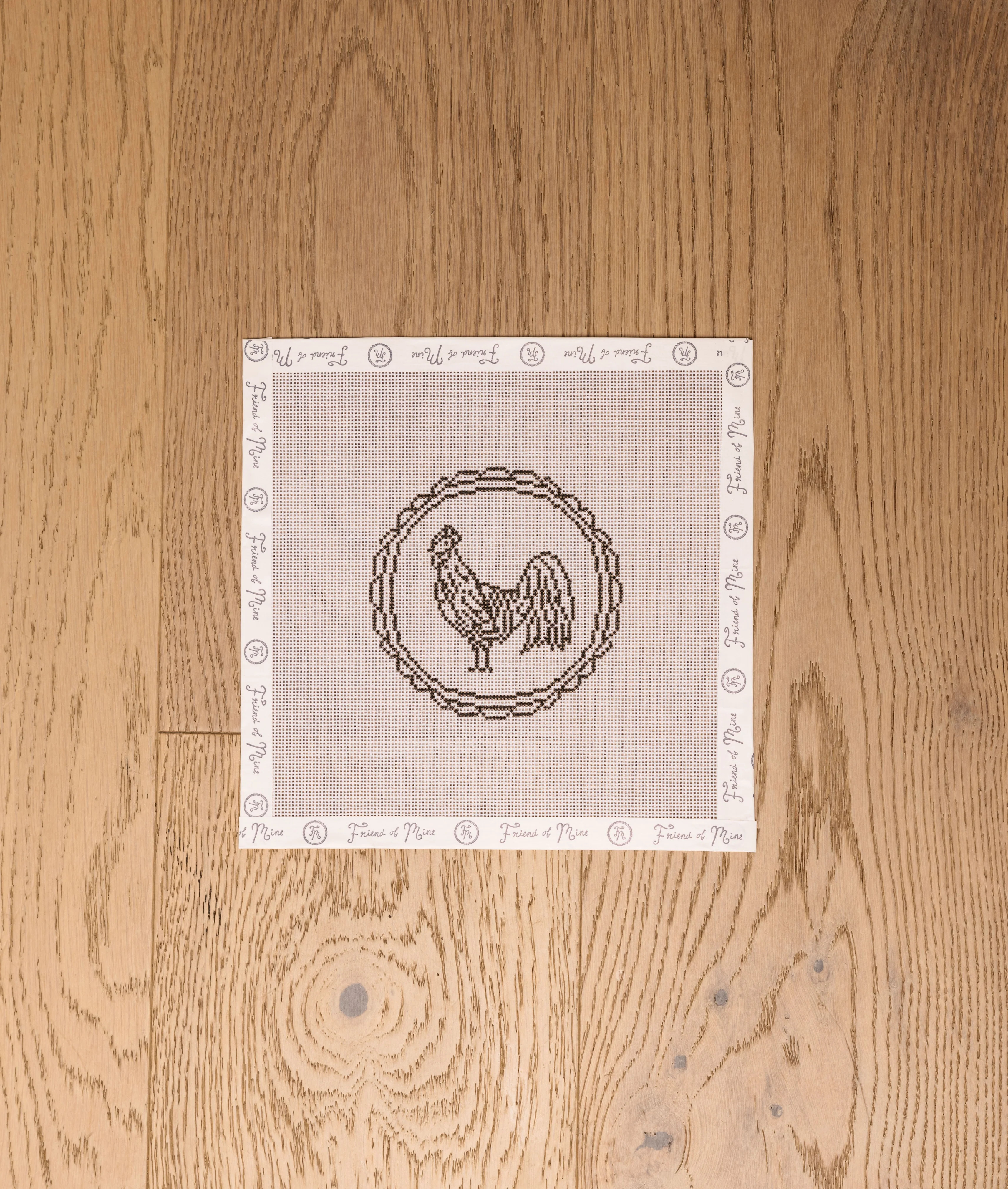 Rooster Needlepoint Canvas | Friend of Mine