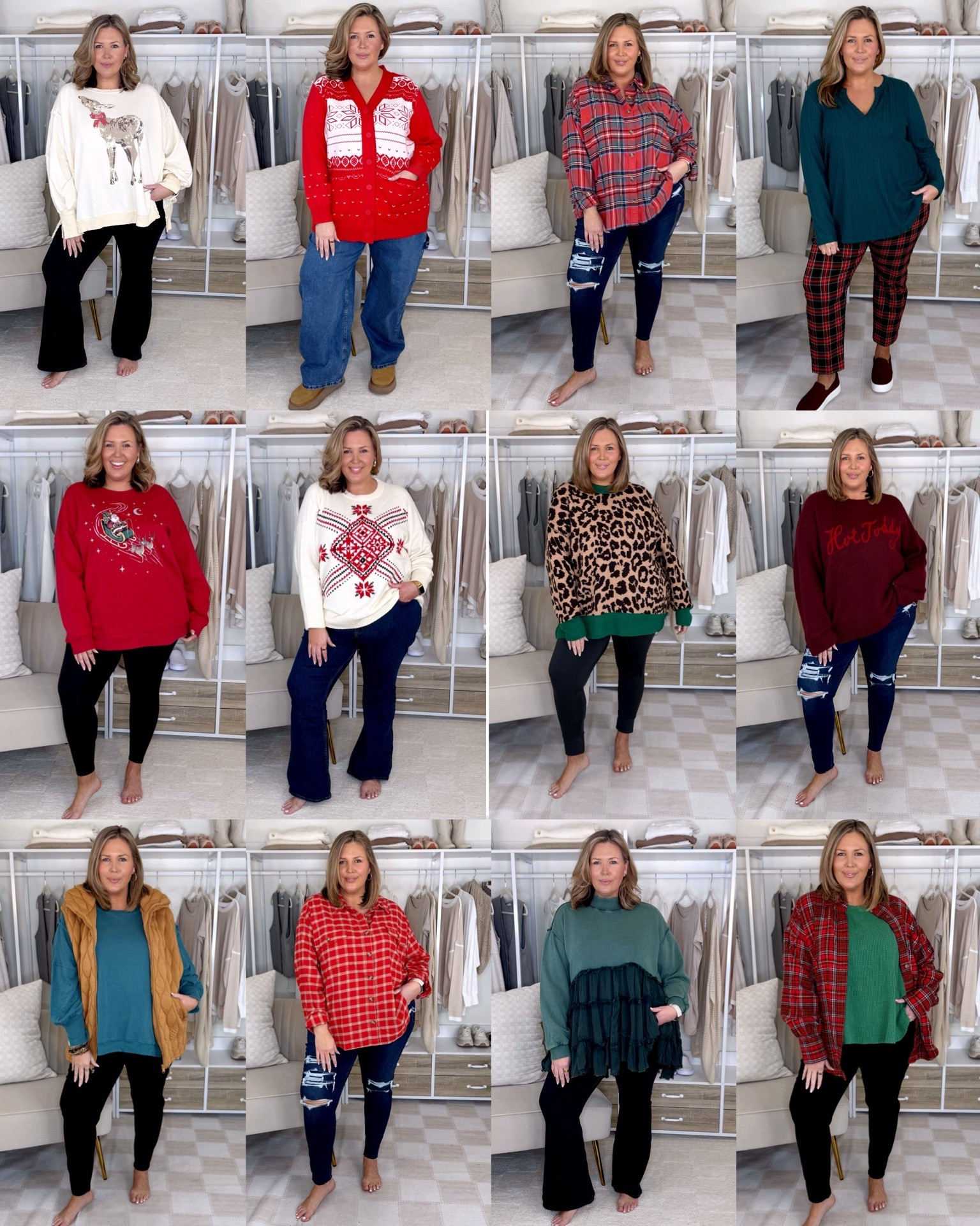Plus size holiday outfits! 1. Wearing an XL in both! 2. Wearing a 3X in the top and 20 in the jeans. 3. Wearing a 20 in the jeans and XXL in the top! 4. Wearing an 18/20 in both 5. Wearing a 3X in both! 6. Wearing an XXL in the top and 35 regular in jeans! 7. Wearing an XXL in both! 8. Wearing a XXL in top and 20 in jeans! 9. Wearing a XL in top and vest, jeans are 35 curve love. 10. Wearing a XXL in top and 20 in the jeans! 11. Wearing an XL in the top and XXL in the bottoms. 12. Wearing a XXL in everything

Plus size fashion, everyday outfit ideas, trendy fashion, mom style, comfy casual, winter fashion, holiday outfit ideas

#LTKPlusSize #LTKHoliday #LTKMidsize