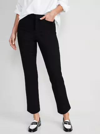 High-Waisted Pixie Straight Ankle Pants for Women, Old Navy