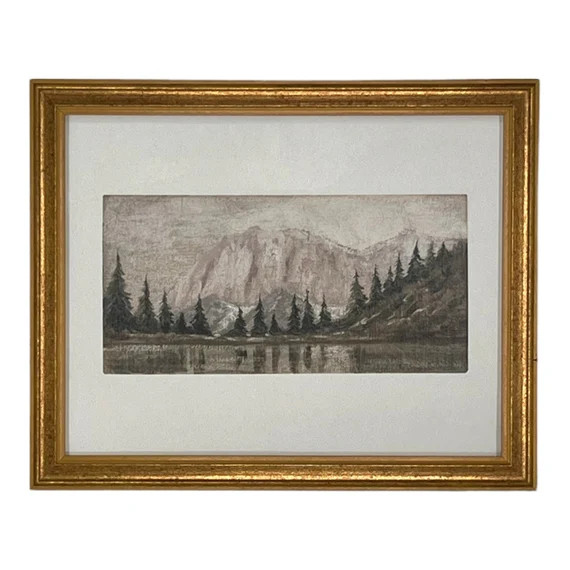 Vintage Framed Canvas Art // Framed Vintage Christmas Print // - Etsy | Etsy (US)