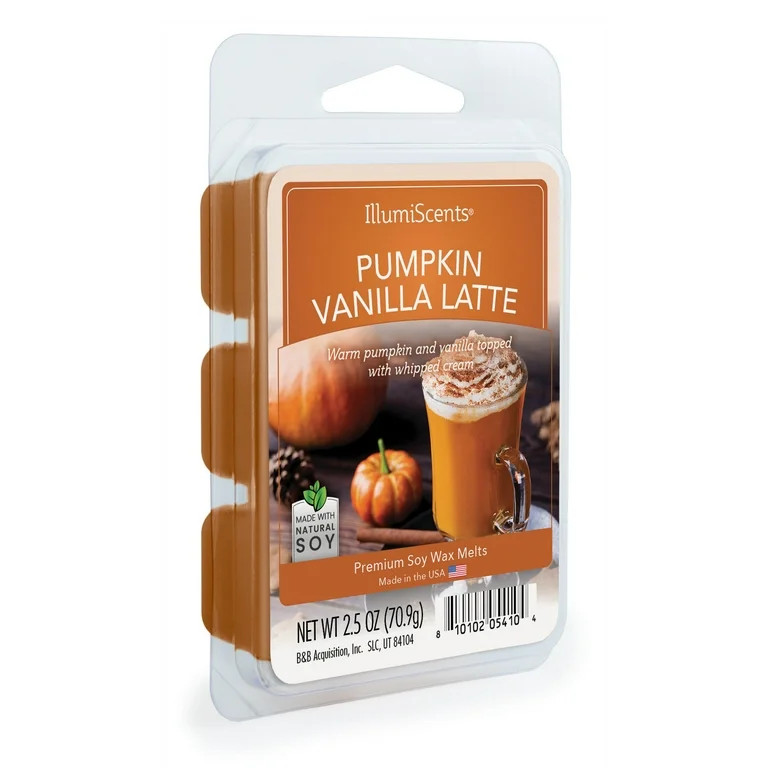 IllumiScents Wax Melts, Vanilla Pumpkin Latte, Soy Blend, 2.5 oz (1-Pack) | Walmart (US)