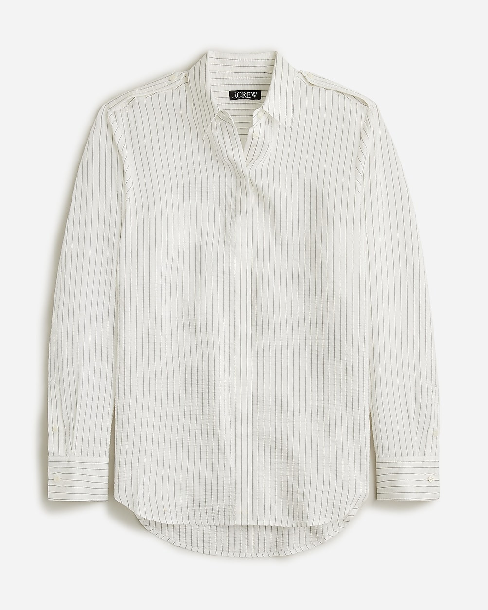 Textured drapey button-up shirt | J. Crew US