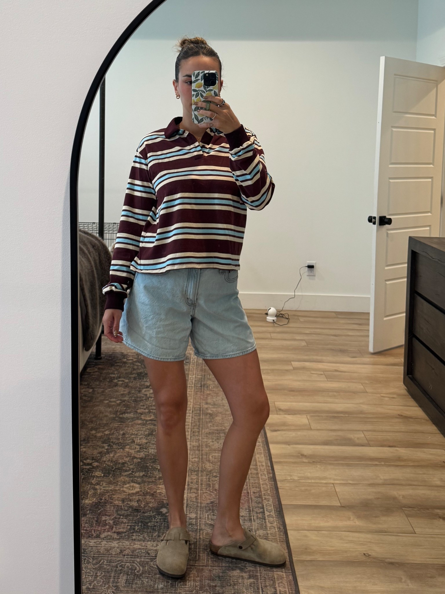 Rugby shirt 
Polo shirt for fall
Fall outfit 
Ootd
Pumpkin patch outfit 

#LTKFindsUnder100 #LTKSeasonal #LTKStyleTip