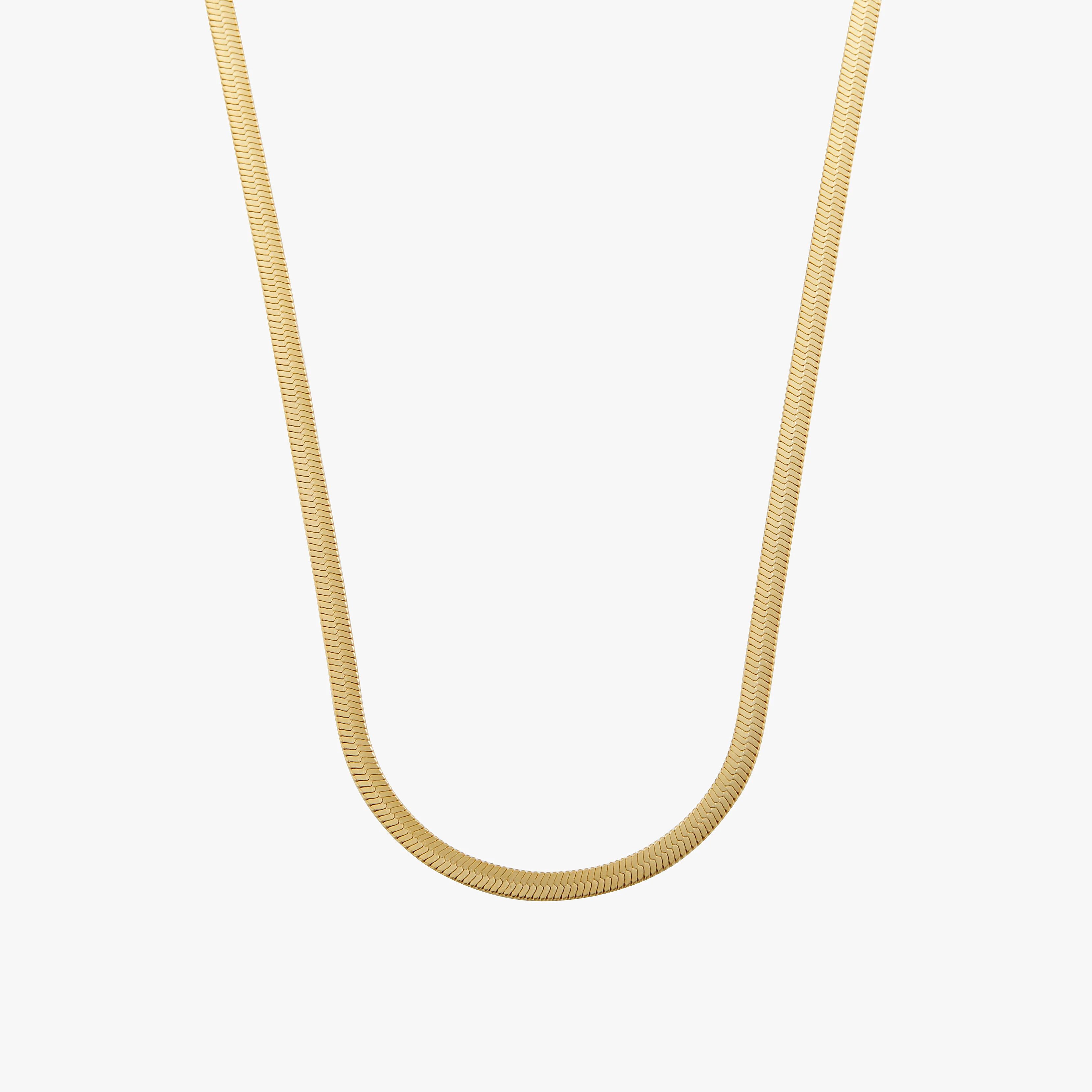 Herringbone Chain Necklace - 22" | Victoria Emerson