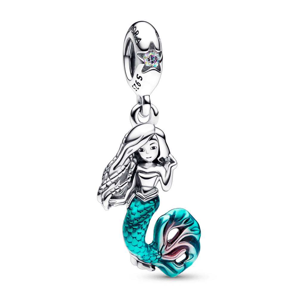 Charm Prata Pendente Disney Ariel de A Pequena Sereia | Pandora (BR)