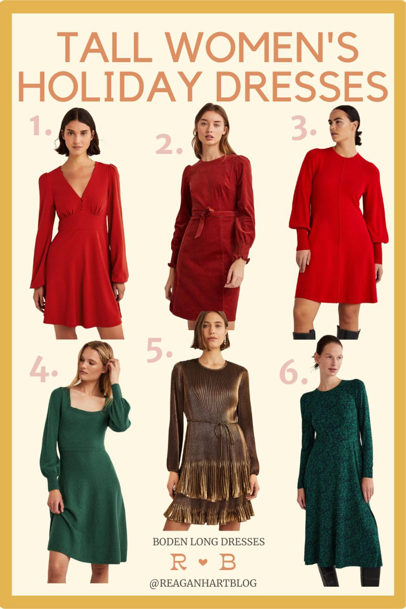 Boden is one of my favorite places to shop long fashion. They have some cute holiday dresses for those who prefer shorter dresses! 

Boden, boden tall, tall girl fashion, holiday dresses, holiday outfits, Christmas dresses, Christmas fashion

#LTKsalealert #LTKSeasonal #LTKHoliday