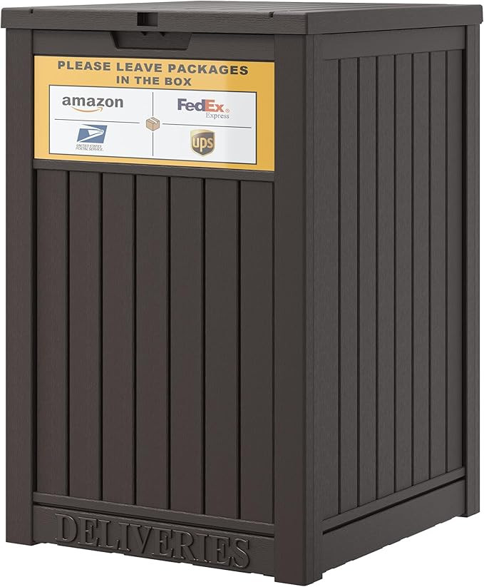 Package Delivery Box for Outside, with Delivery Sign 48 Gallon Storage with Lockable Secure, Larg... | Amazon (US)