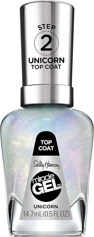 Sally Hansen Miracle Gel Nail Polish, Unicorn Top Coat, 0.5 fl oz | Amazon (US)