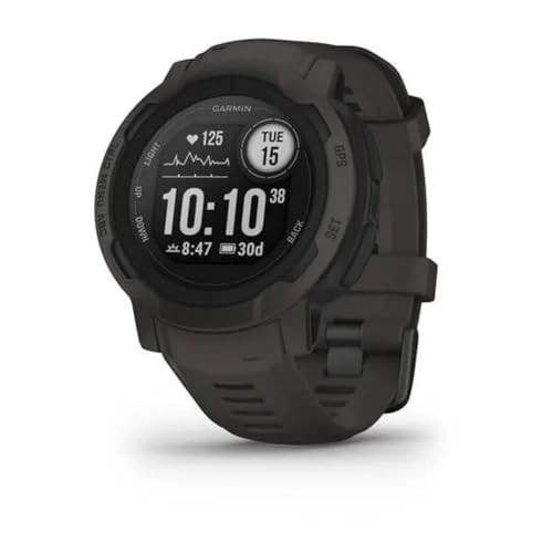 Garmin Instinct 2, Rugged Outdoor Watch with GPS, Built for All Elements, Multi-GNSS Support, Tracback Routing and More, Graphite - 010-02626-10 | Amazon (US)