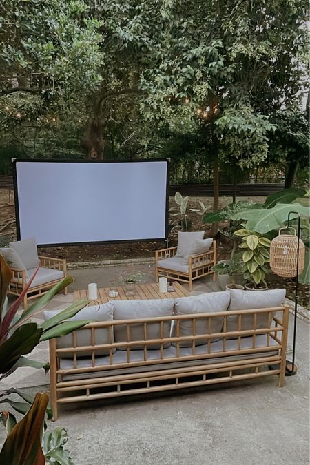 Outdoor movie nights on the projector! 

#LTKparties #LTKGiftGuide #LTKhome