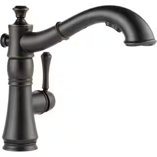 Delta Cassidy Single-Handle Pull-Out Sprayer Kitchen Faucet In Venetian Bronze 4197-RB-DST - The ... | The Home Depot