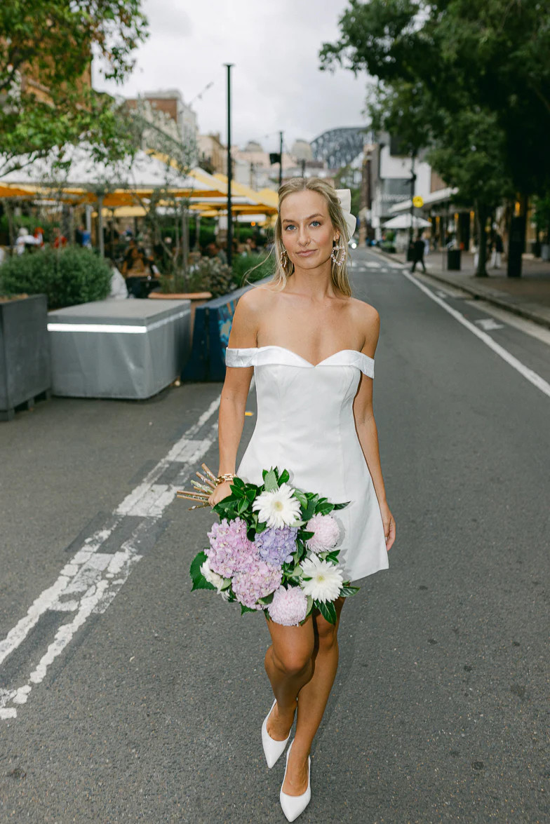 Ebony White Mini Dress | Confête