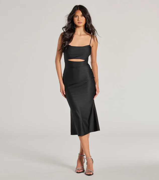 Chic Arrival Cutout Bodycon Midi Dress | Windsor Stores