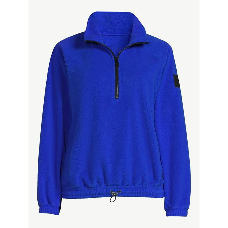 Love & Sports Women's Quarter Zip Fleece Pullover, Sizes XS-XXXL | Walmart (US)