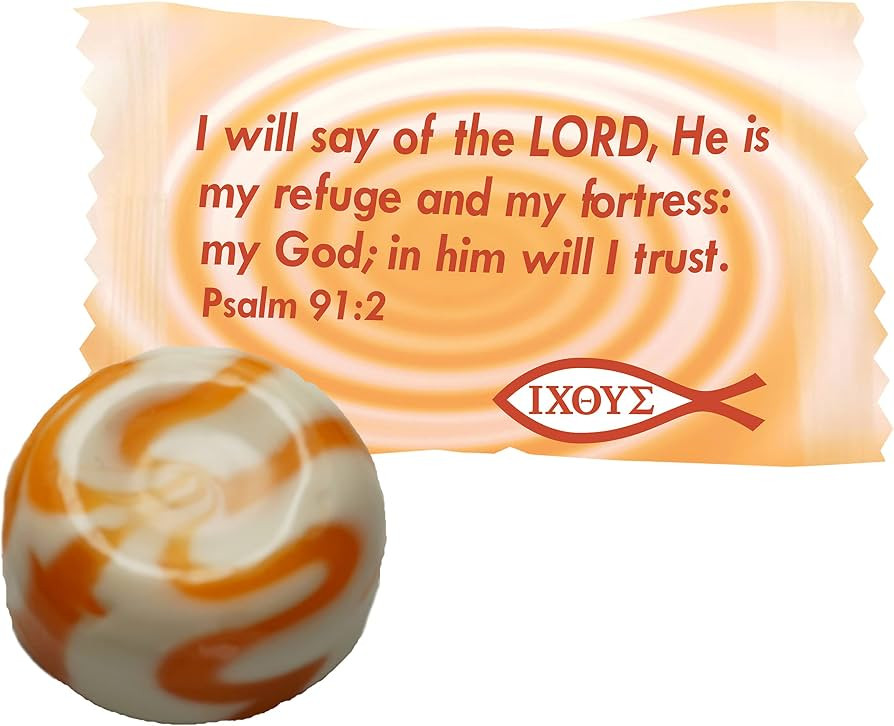Scripture Candy, Peaches & Cream 1 Pound Bag, 75 Pieces | Amazon (US)