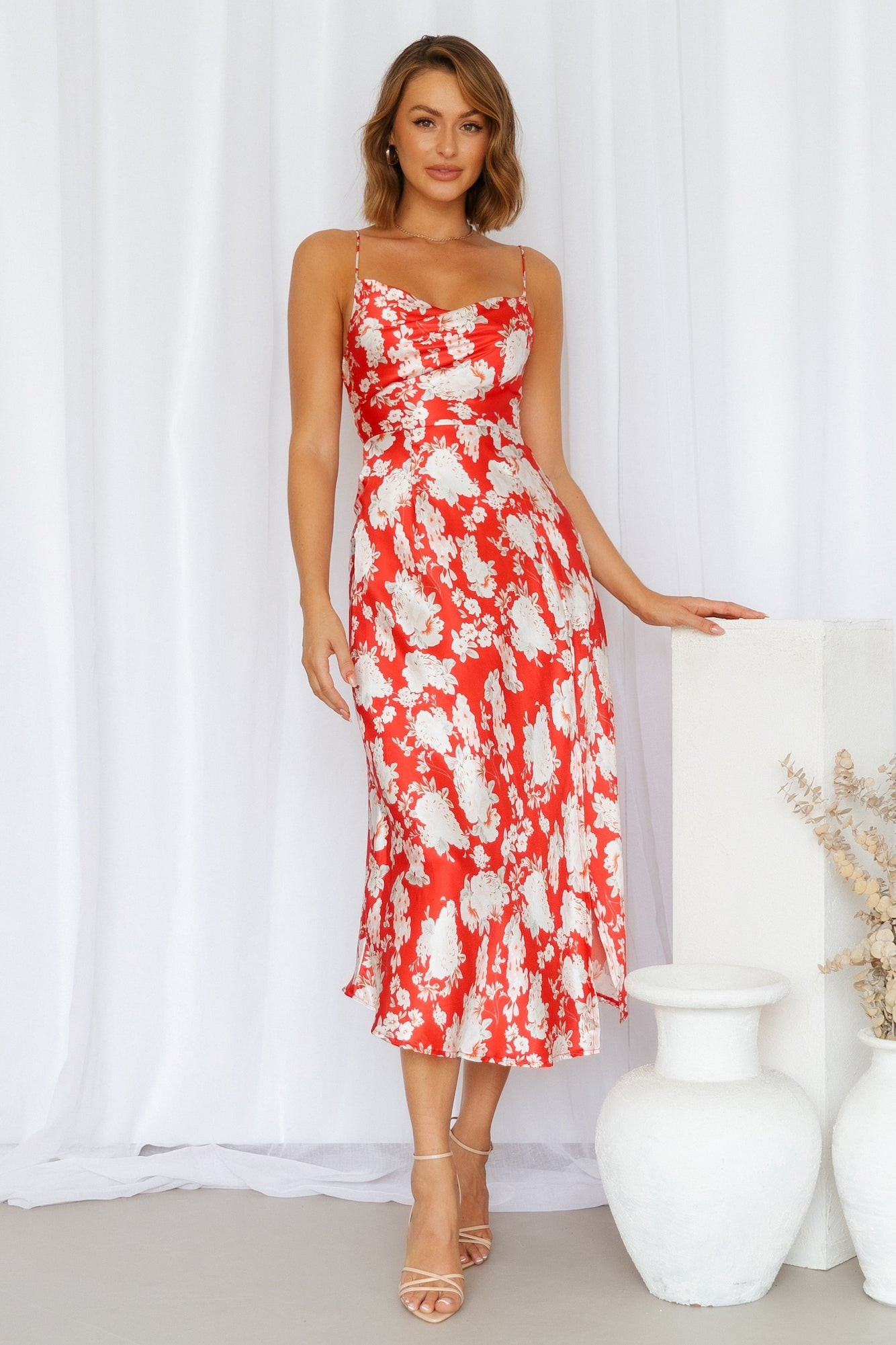 My First Time Midi Dress Red | Hello Molly (AU)