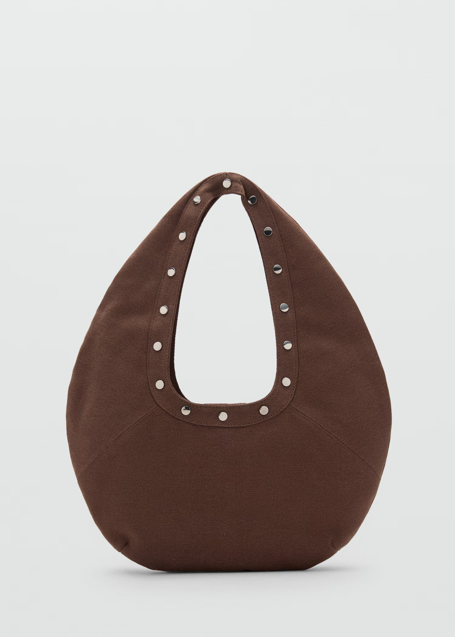 Oval studded shoulder bag - Women | MANGO USA | Mango (US/MX/AU)